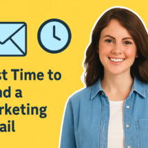 Best time to send a marketing email social sharing image