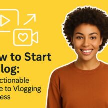how to start a vlog