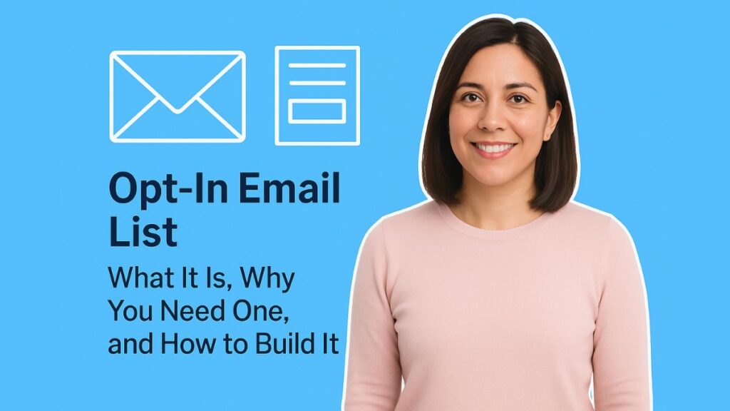 Opt-in email list social sharing image