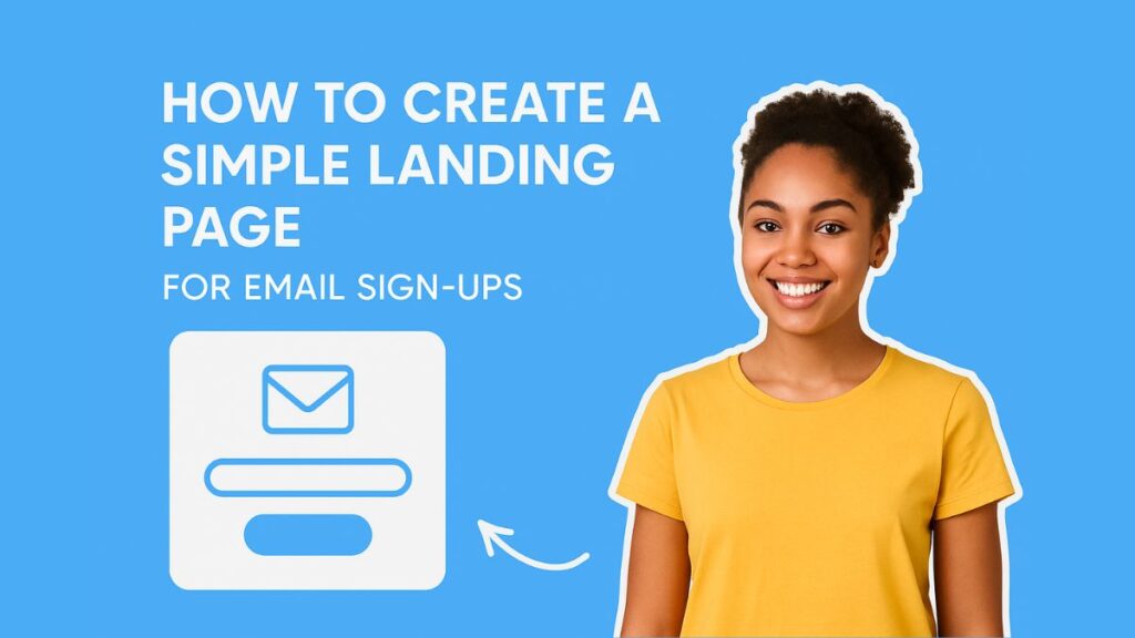 How to Create a Simple Landing Page for Email Sign-ups