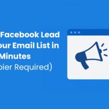 Connect Facebook Lead Ads to your email list