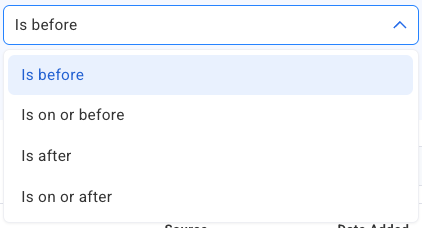 New date search options give you precise control over time-based filters